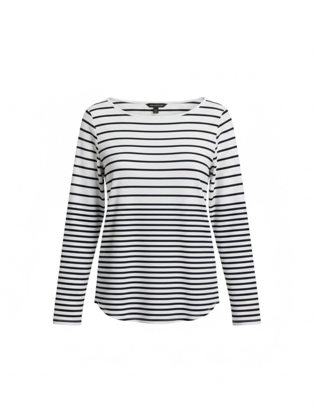Tommy Bahama Navy and White Breton Striped Long-Sleeve Crewneck. Size XL